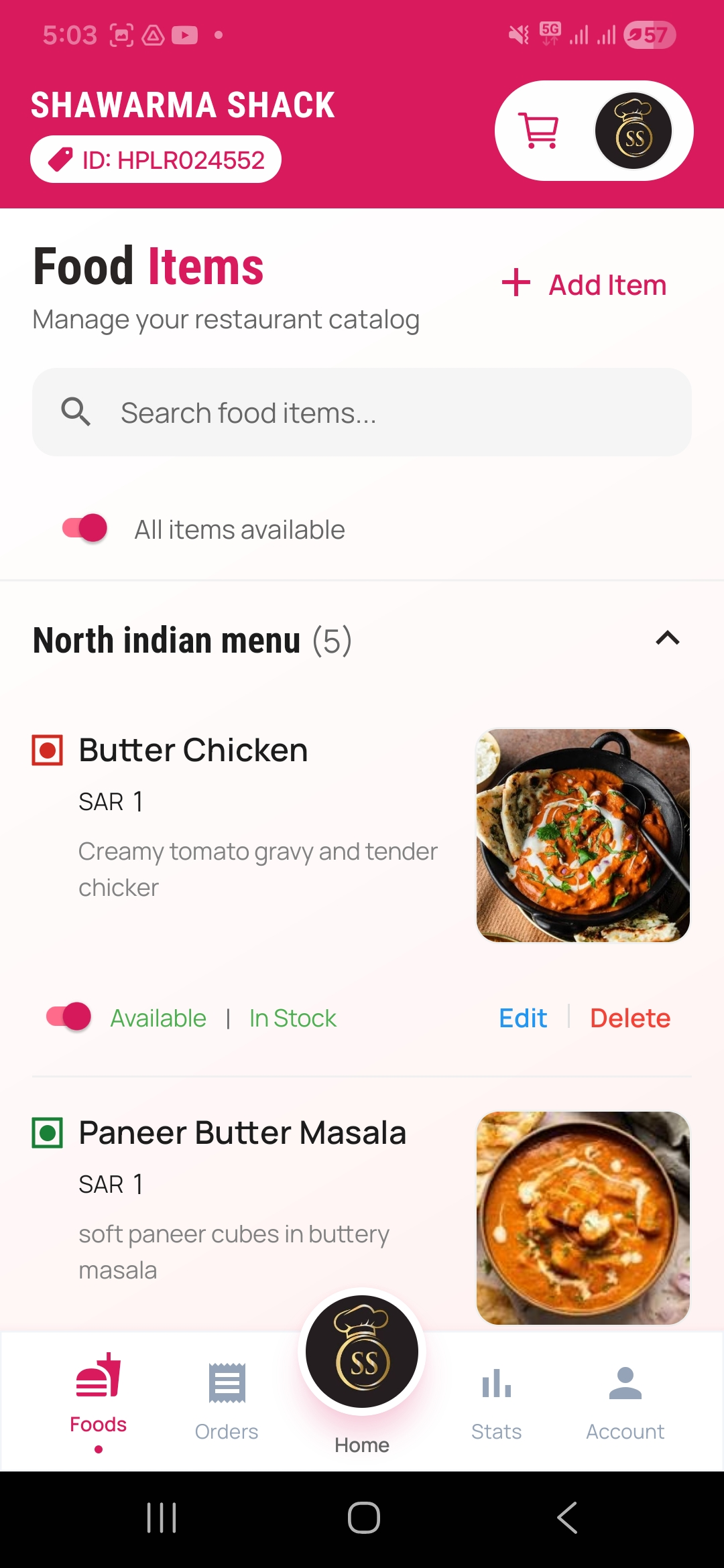 Effortless Menu Management